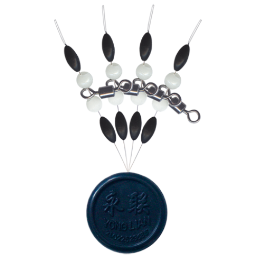 Swivel with pearl beads with rubber stopper - 2129